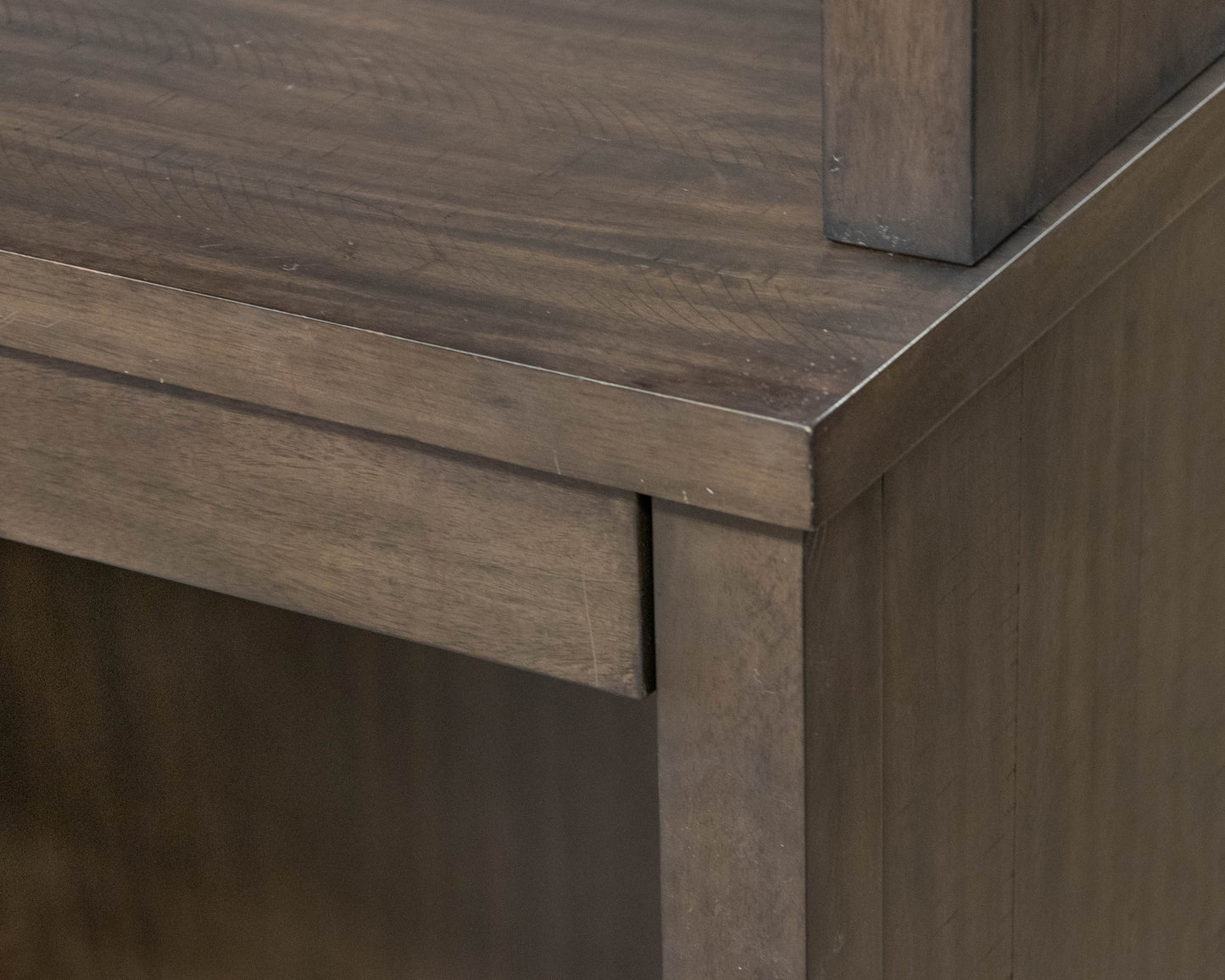 Liberty Furniture Desk with Barn Door Hutch in Rock Beatten Grey Finish