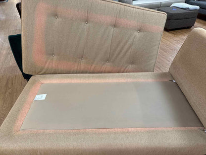 Tufted Chaise Lounge in Gold