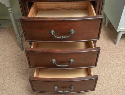 Euroclassique Mahogany Finish Curio Display Cabinet
