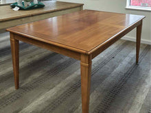 Expanding Dining Table in Maple on Tapered Legs