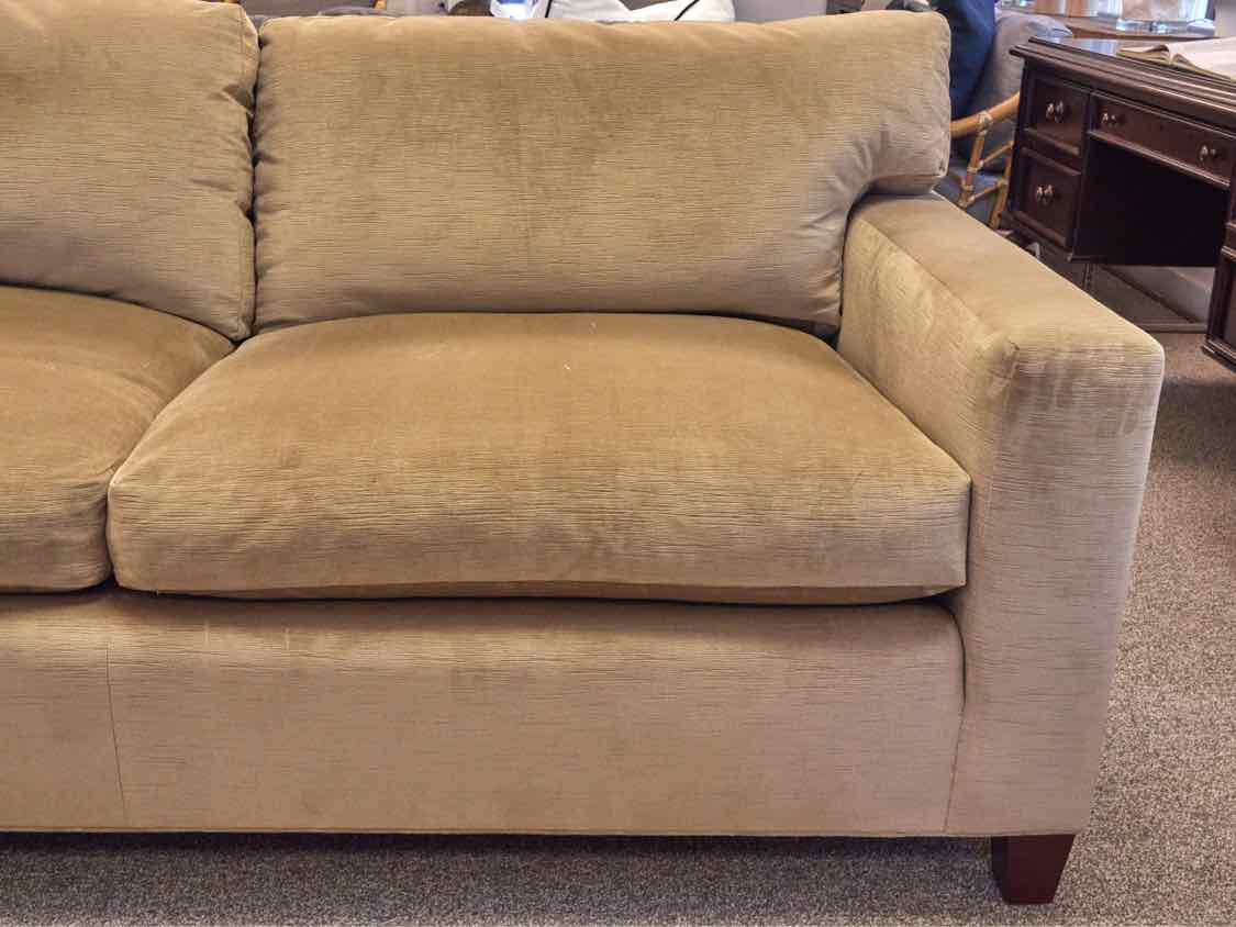 Two Cushion Tan Sofa