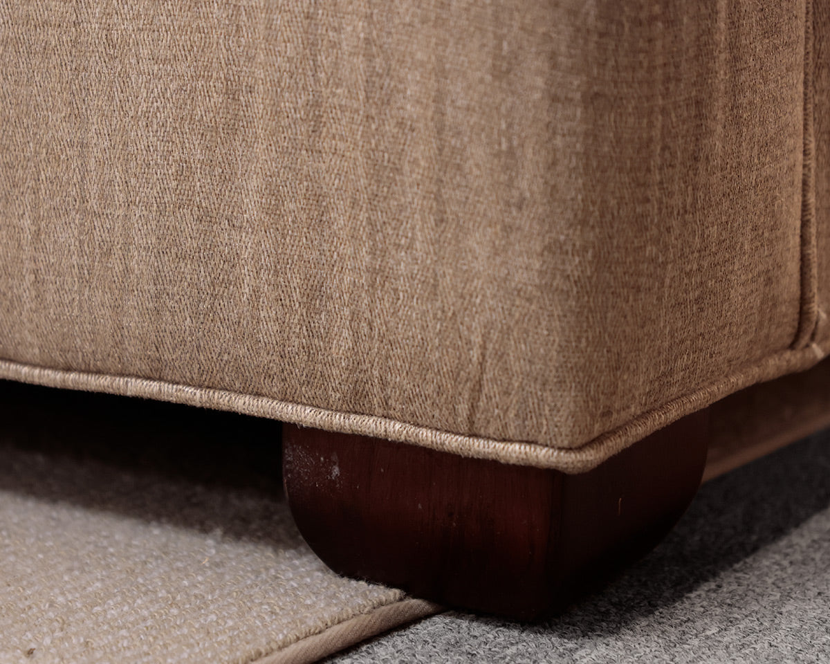 Century Furniture Three Cushion Gray Sofa