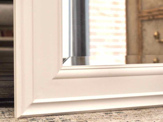 Maine Cottage Beveled Mirror in White Frame