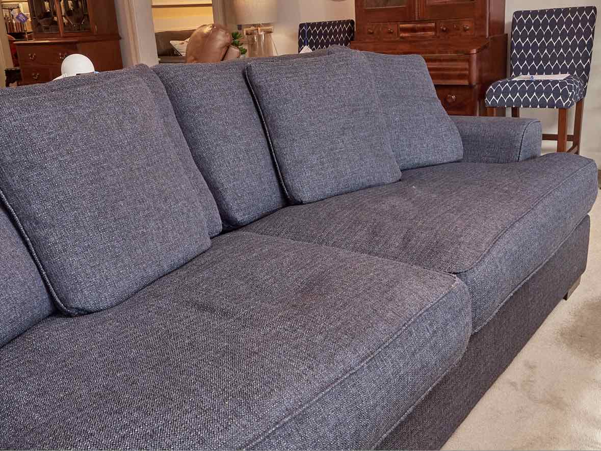 Mercury Orson  ' Sugarshack Denim' 2 Cushion Feather Blend  4 Toss Pillows Sofa