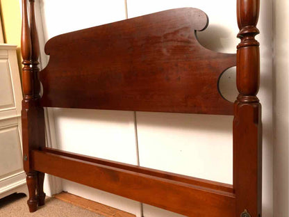 Eldred Wheeler Tiger Maple 4 Post  Queen Bed with Acorn Finals