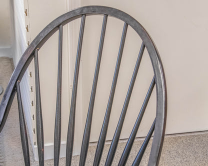 Cherry Finish Oval Table with Butterfly Leaf  & 6 Windsor Chair Set