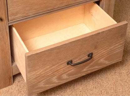 Pair Of Vaughan Bassett Driftwood Oak Finish 2 Drawer  Nightstands
