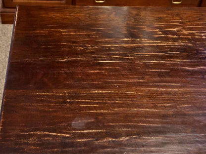 Maple Dining Table with Dark Distressed Finish & (2 )17.5 Leaves