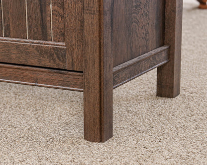 1 Drawer 2 Door Coffee Oak Finish Bookcase