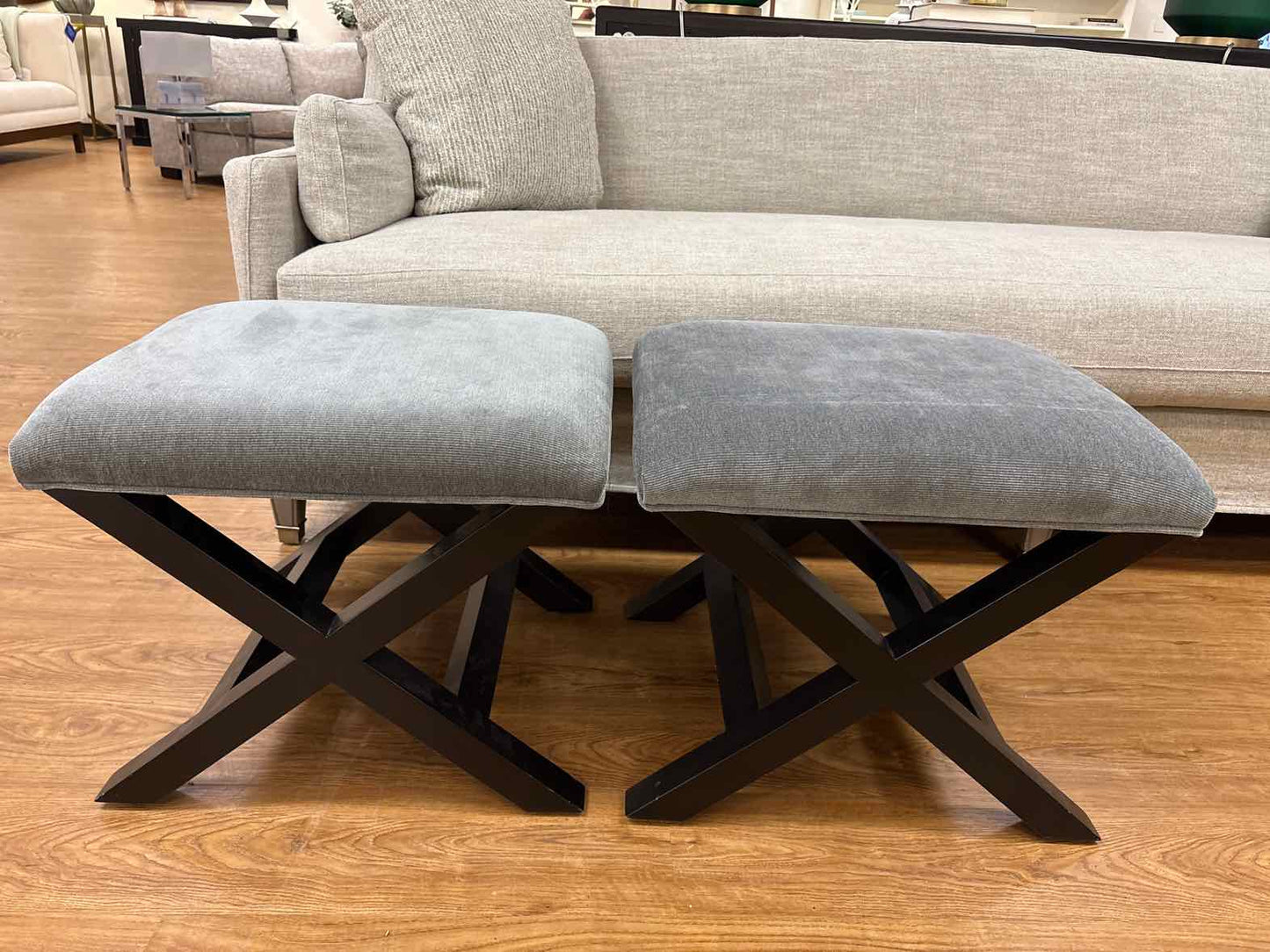 Pair of Bernhardt Ottomans