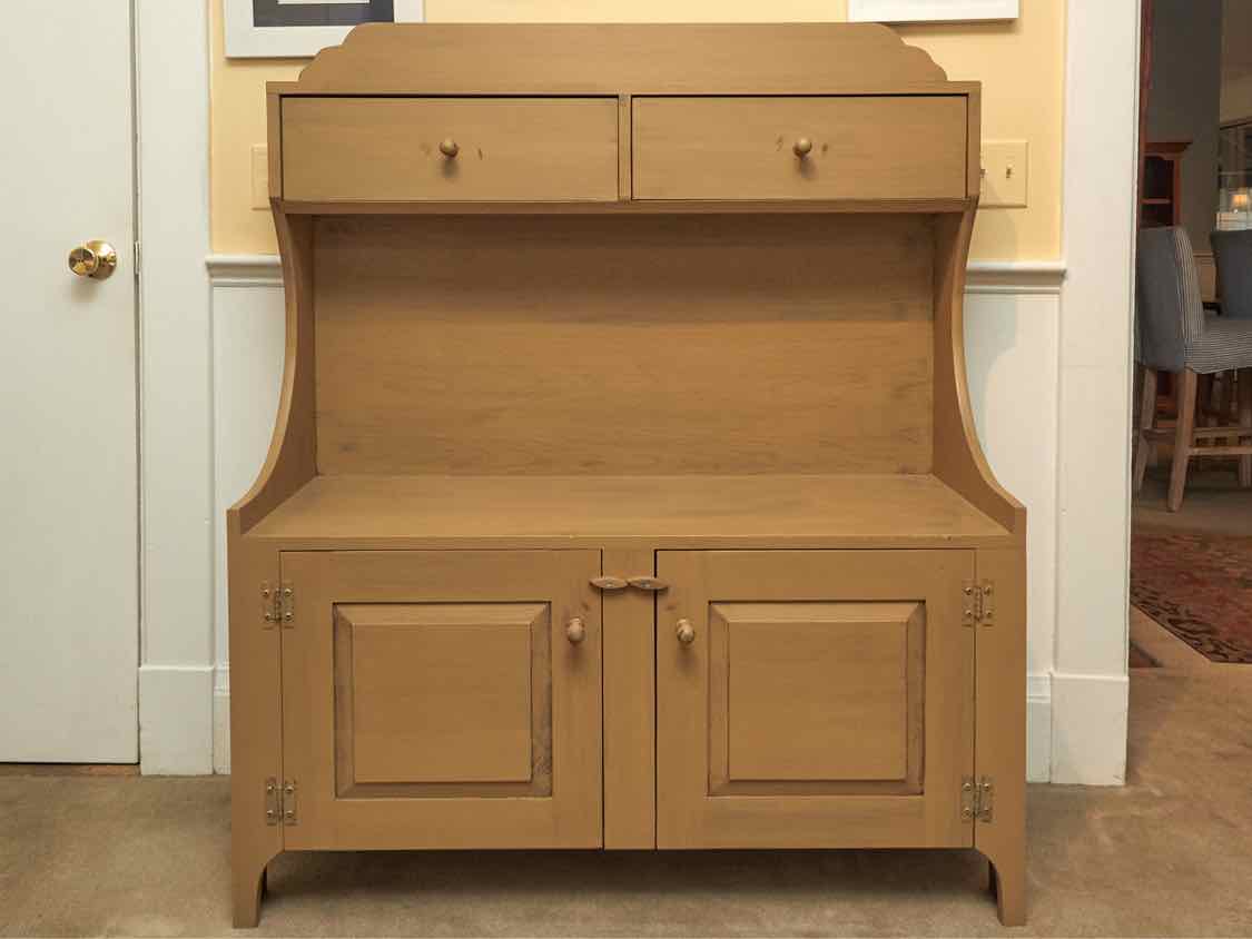 Old Ivory  Finish Water Bench with 2 Drawers & 2 Doors