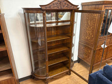 Antique Oak Display Cabinet