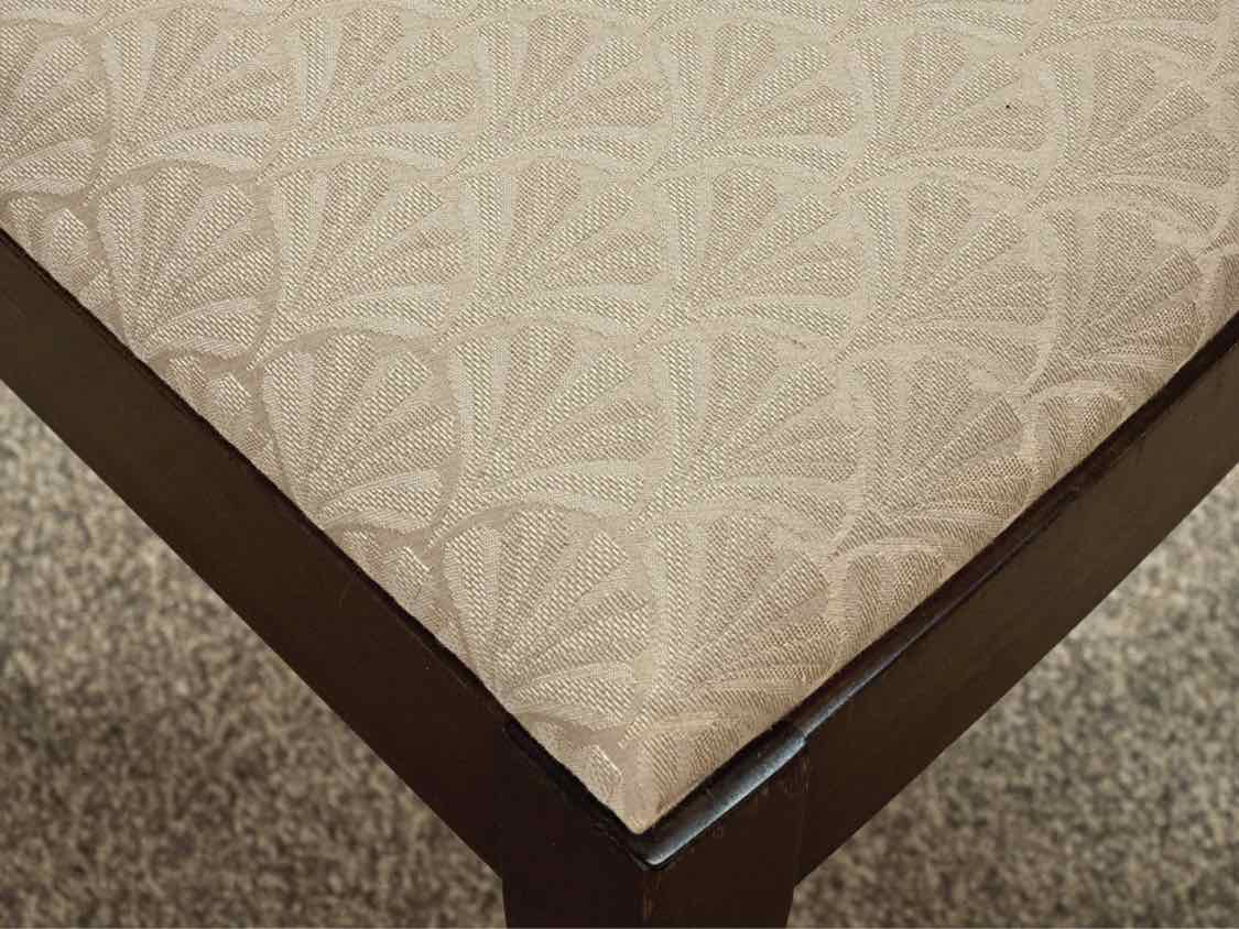 Grand Rapids Mahogany Dining Table & Set of Four Wheatsheaf Back Dining Chairs