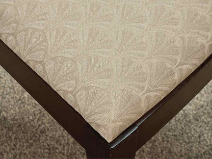 Grand Rapids Mahogany Dining Table & Set of Four Wheatsheaf Back Dining Chairs