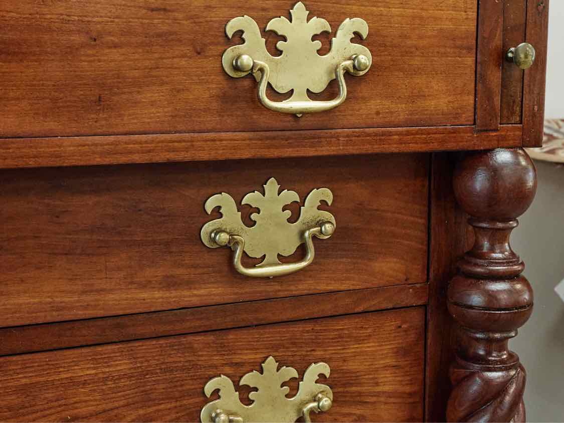Empire Style Solid Fir Drop Front Secretary Desk