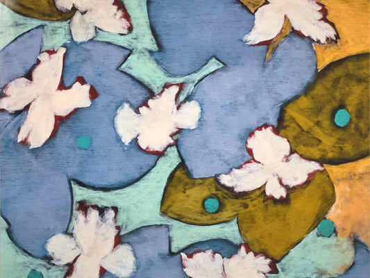 'Moon Flower II' Framed Print
