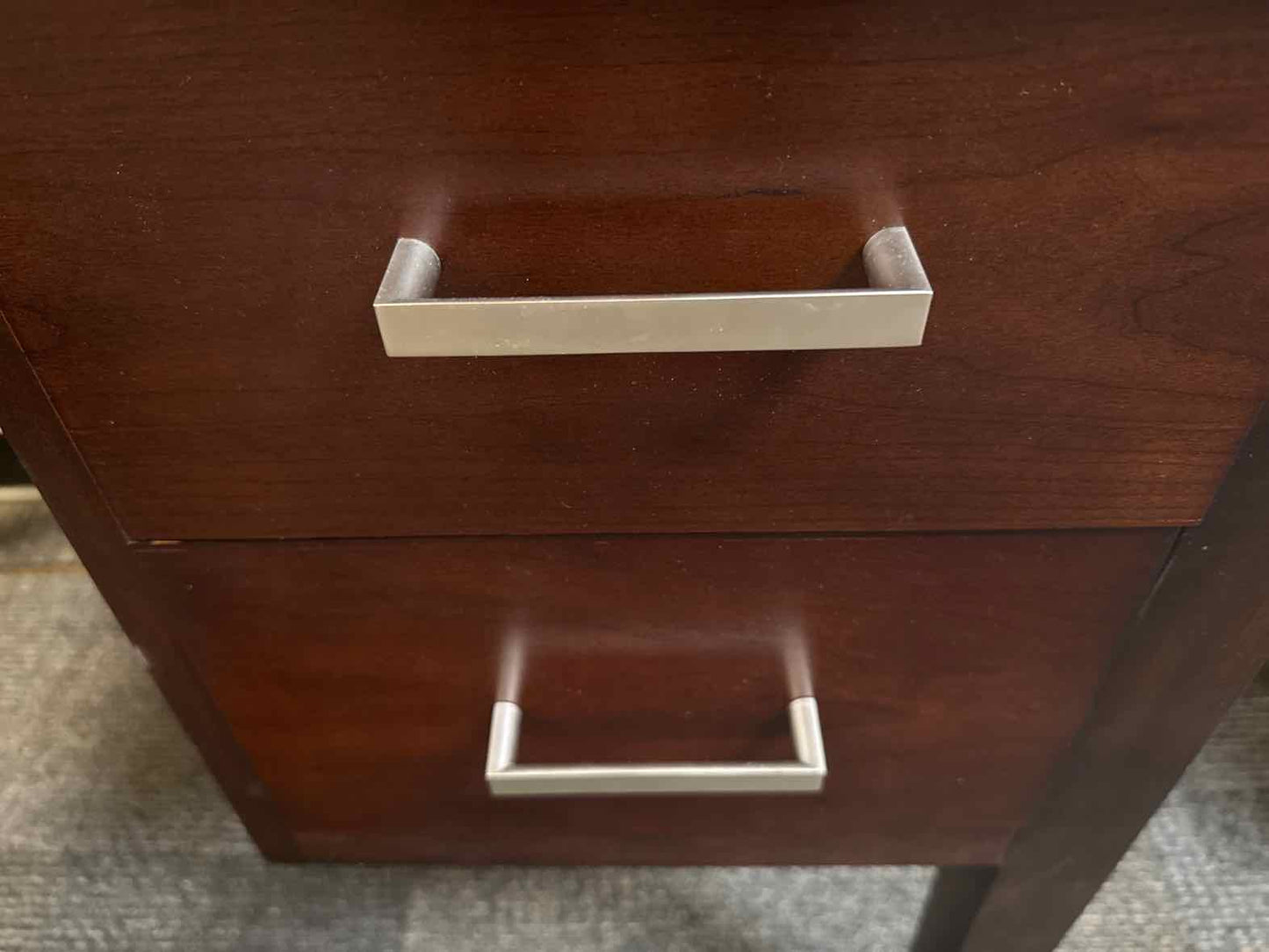 Winners Only Dark Cherry Desk and Hutch