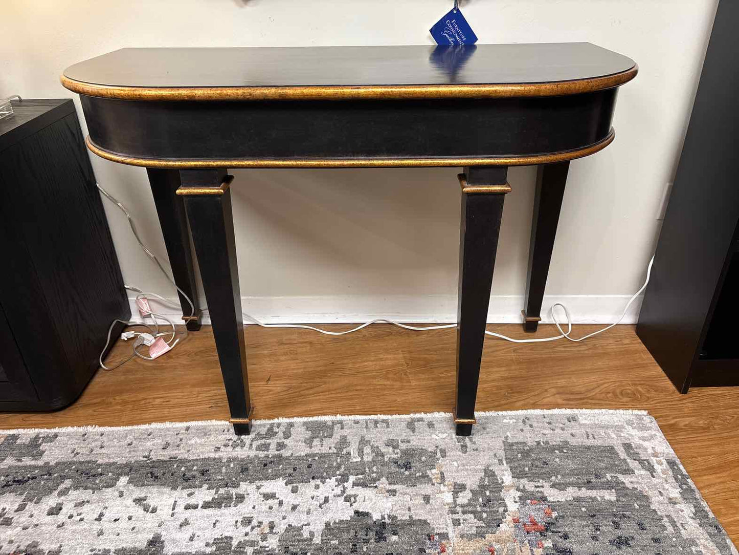 Nancy Corzine 'Svea' Demilune Entry Table
