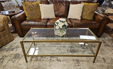 Glass Top Rectangular Cocktail Table