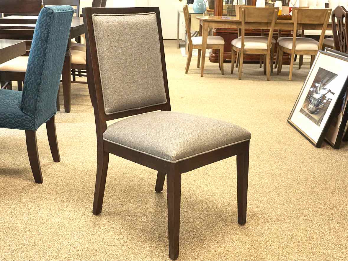 Gat Creek Spartan Double Pedestal Ash Dining Table & Set of 6 Logan Chairs