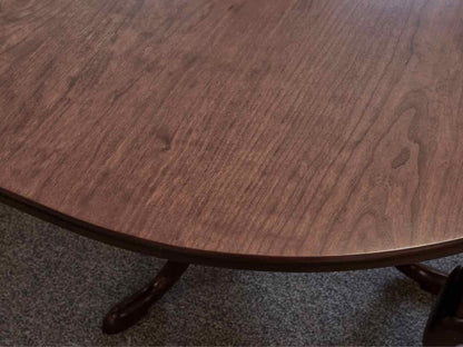 Eldred Wheeler Cherry Double Pedestal Dining Table & Set of Six Chairs