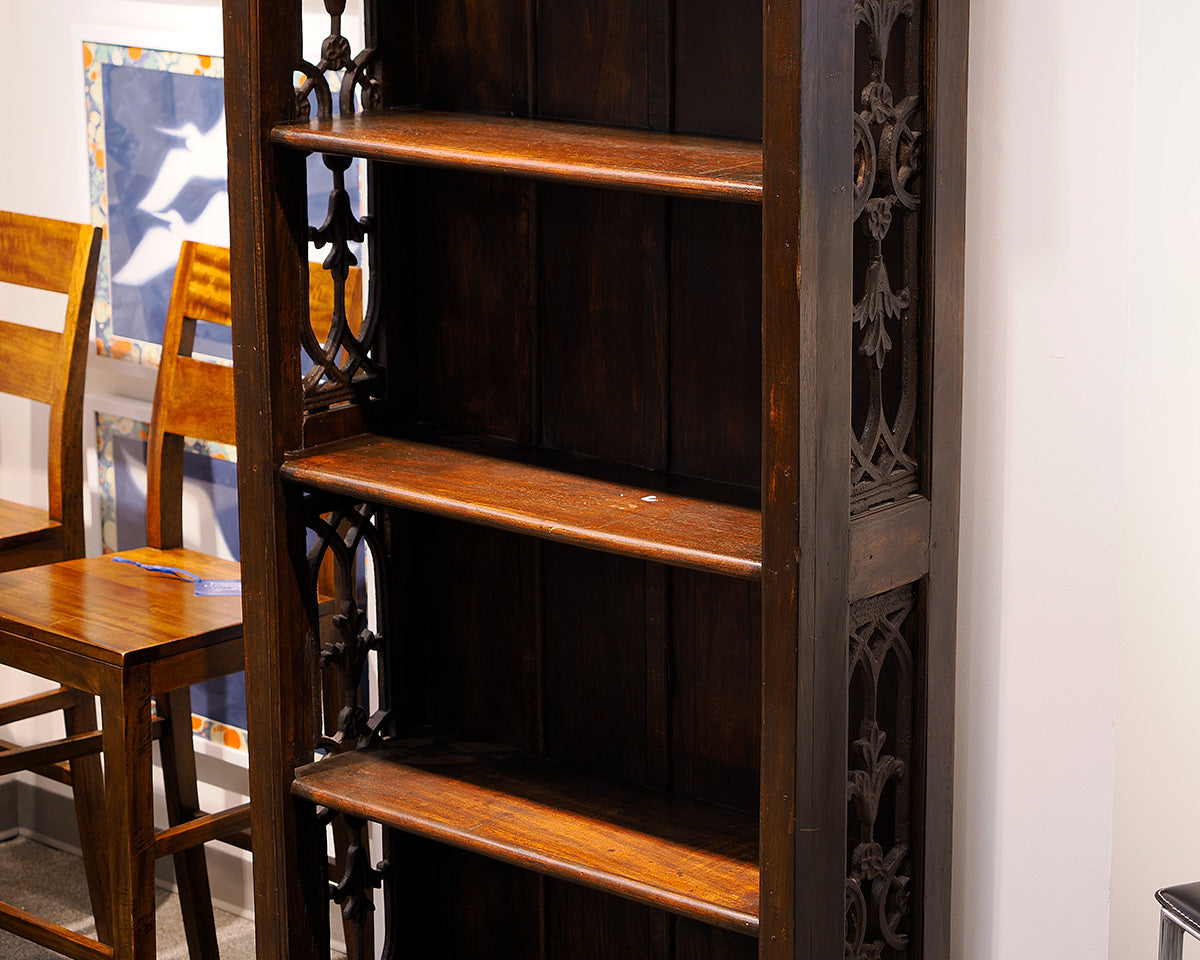 Bookcase w/ Ironwork on Sides