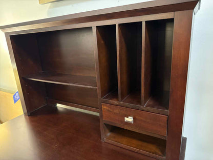 Winners Only Dark Cherry Desk and Hutch
