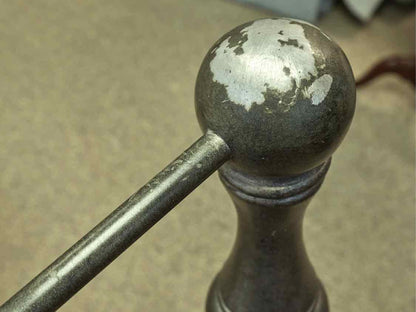 King Pewter Grey Finish Metal Bed