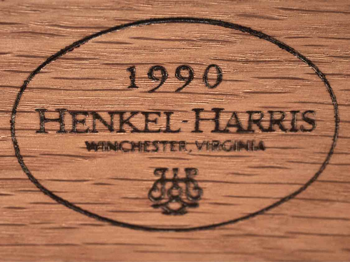 Henkel Harris Cherry Nightstand with 1 Drawer & Shelf with Back Splash