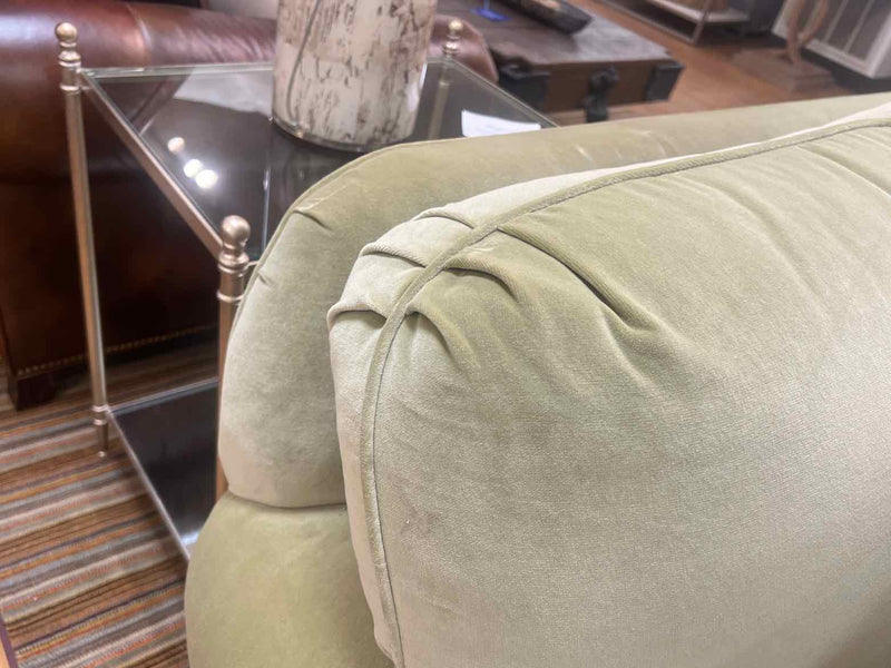 Pistachio Velvet Baker Sofa