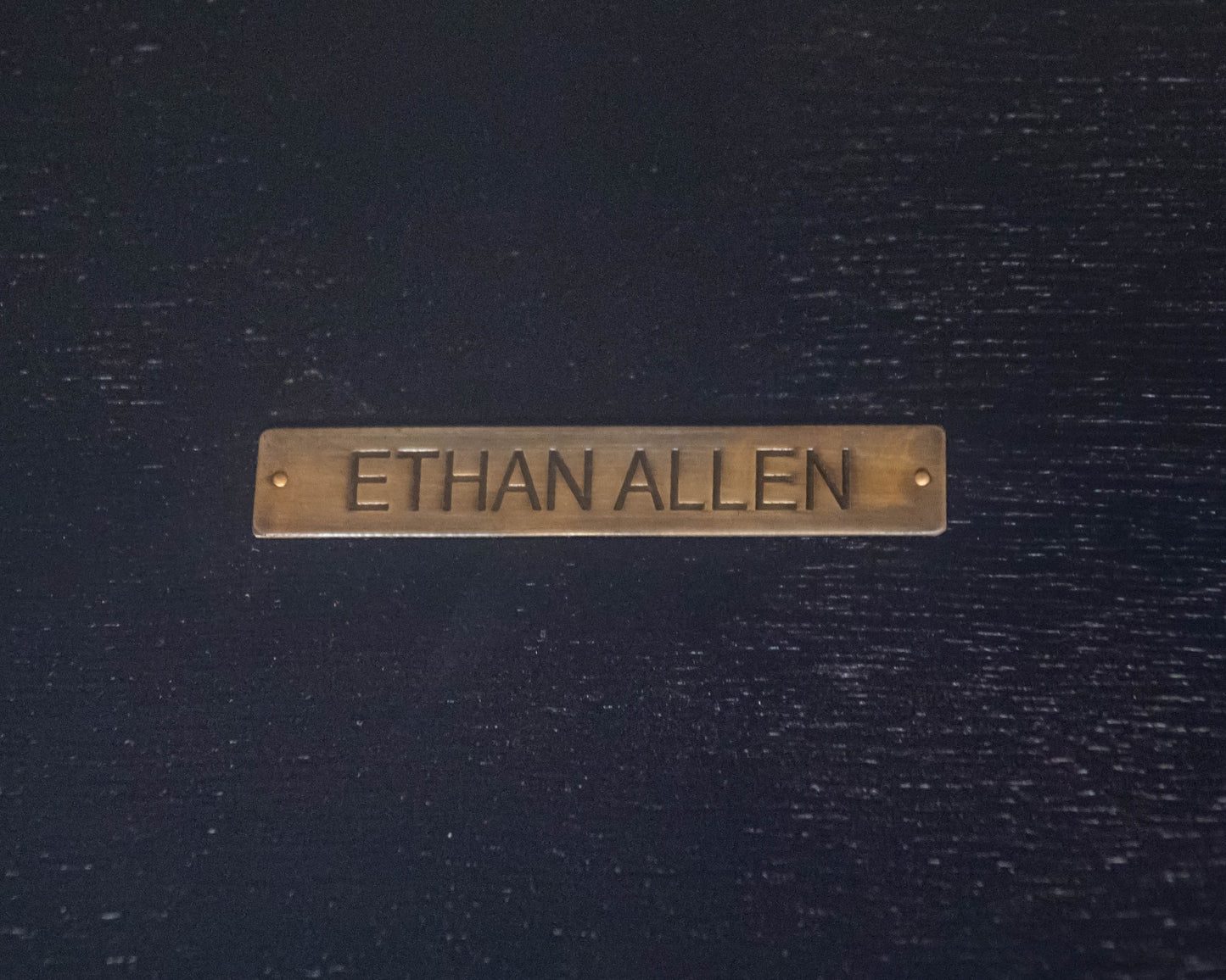 Ethan Allen 'Rhys' Shagreen City Grey Finish Console