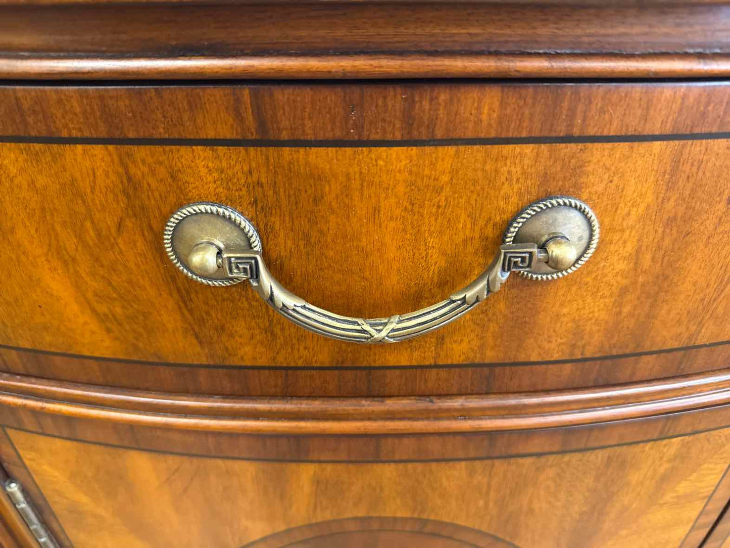 Ethan Allen Regency-Style Demi Lune Server