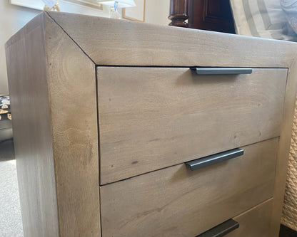 Alder & Tweed 'Holden' 3 Drawer Nightstand in Driftwood Finish