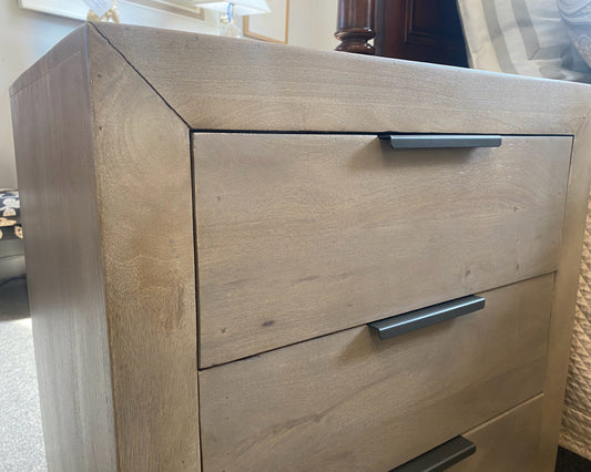 Alder & Tweed 'Holden' 3 Drawer Nightstand in Driftwood Finish