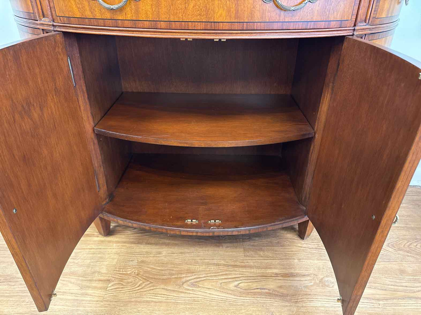 Ethan Allen Regency-Style Demi Lune Server