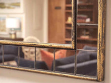West Elm Tiled Wall Mirror with Gold & Black Finish Frame