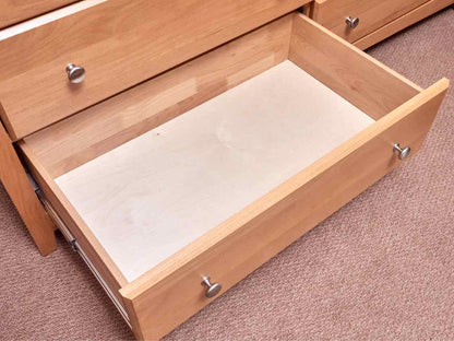 Solid Cherry (10) Safety Lock Drawers Includes Attached Mirror Dresser