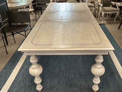 Universal Grey Driftwood Finish Table & 8 Chair Set