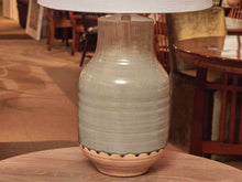 'Prova ' Gray Dipped Ceramic Table Lamp With Shade