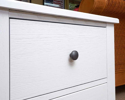Vaughan Bassett White Finish Fundamentals 2 Drawer Nightstand