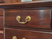 Solid Wood Nine Draw Dresser in Mahogany Finish