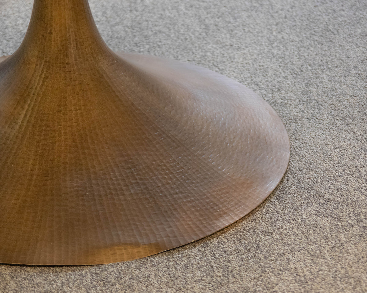 Restoration Hardware Aero Round Dining Table in Dark Brown "Walnut"