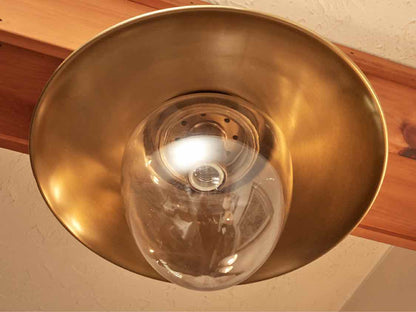 Pottery Barn 'Nolan' Brass Flushmount  Ceiling Fixture