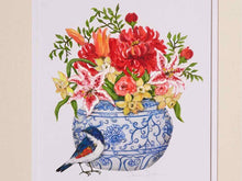 'Blue And White I' Framed Print 1/2