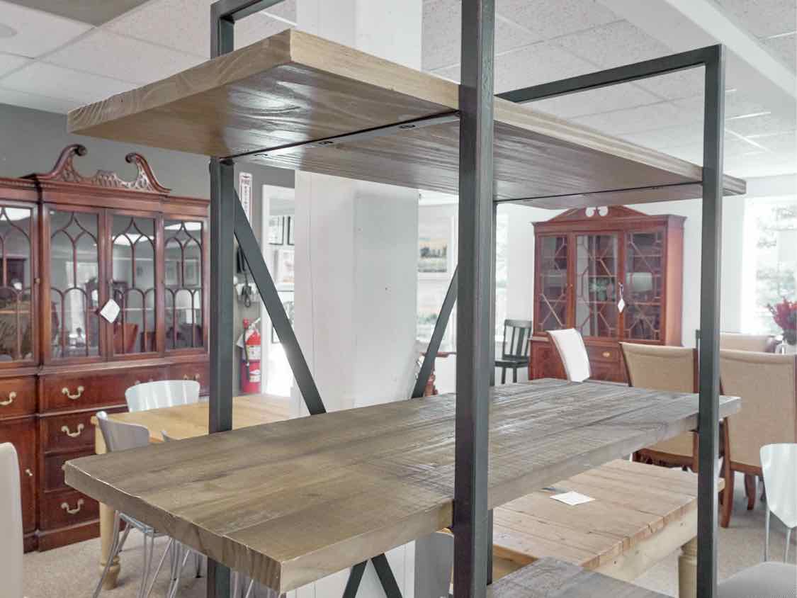 Pottery Barn Black Metal Frame  Etagere with 4 Shelves