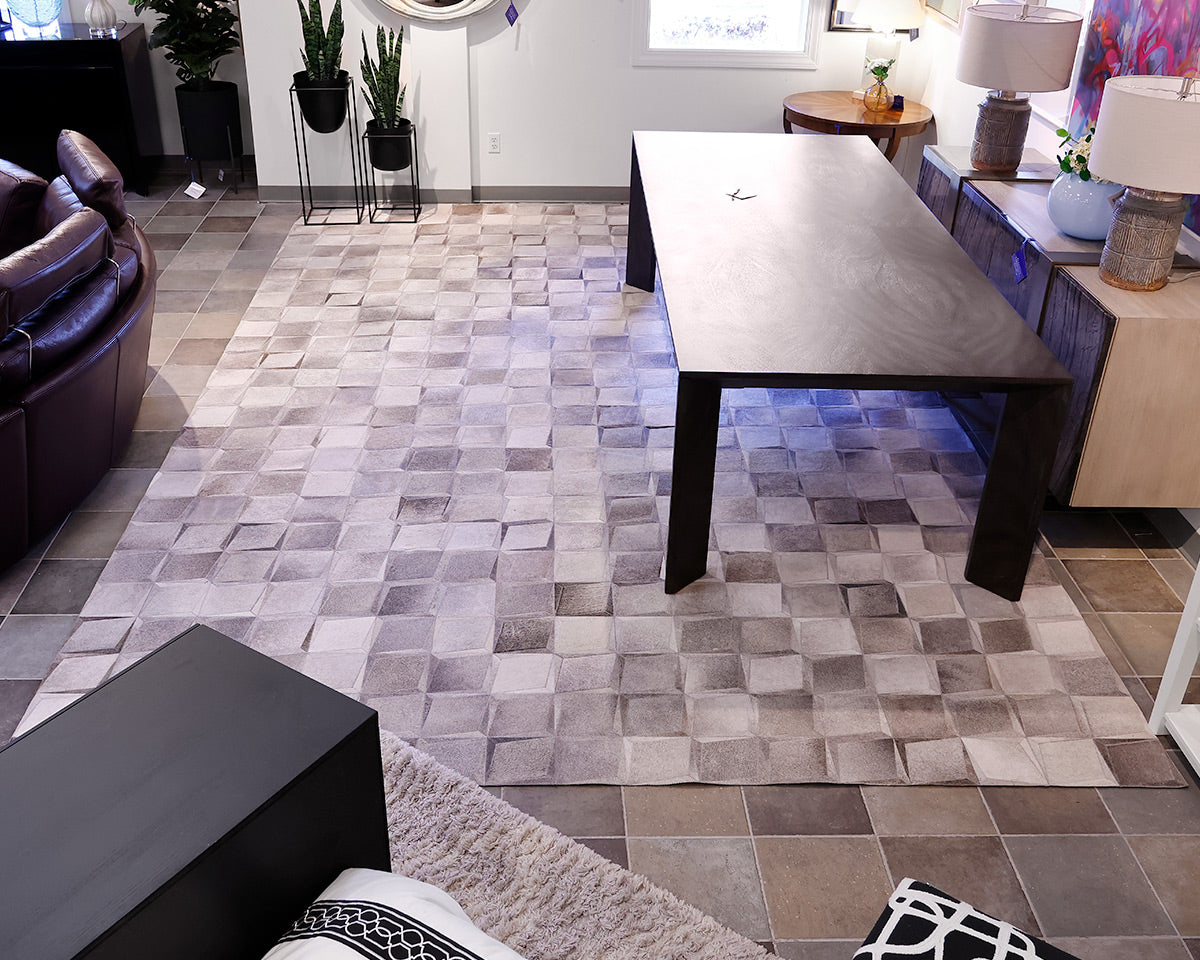 Gray Hair on Hide 10' x 16' Area Rug