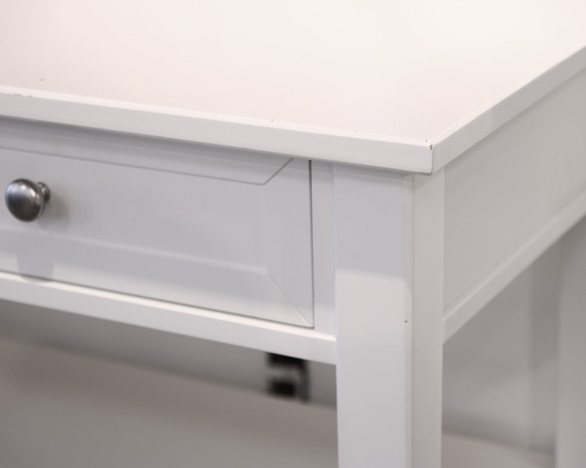 PB Kids 2-Drawer Console with Shelves in White