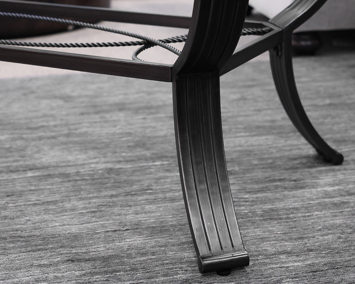 Coffee Table Charcoal and Glass