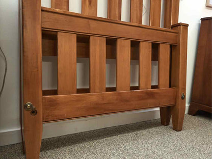 Ethan Allen Maple Finish Twin Slat Bed