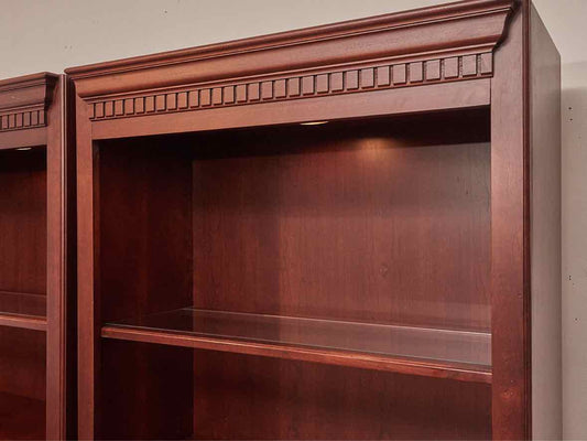 Hooker Furniture Cherry 2 Shelf , Drawer 2 Cabinet Doors  Bookcase